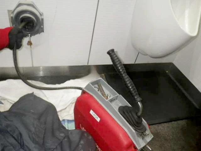 トーラー作業で尿石を除去している写真