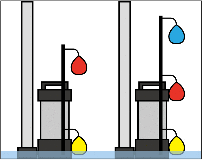 排水ポンプの仕組み（動くイラスト）